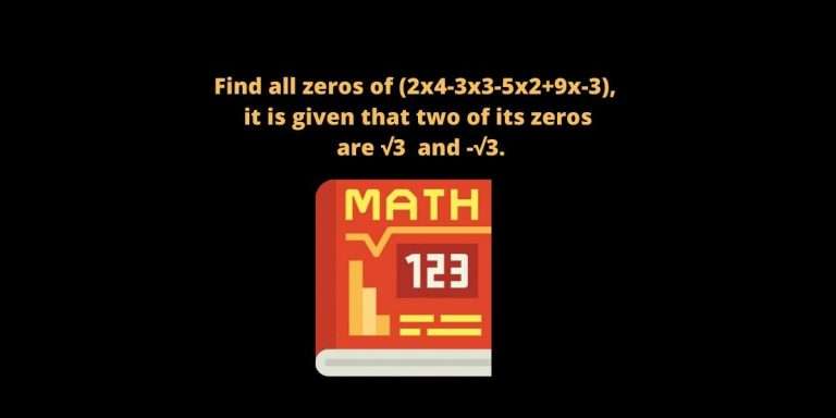 find all the zeros of the polynomial