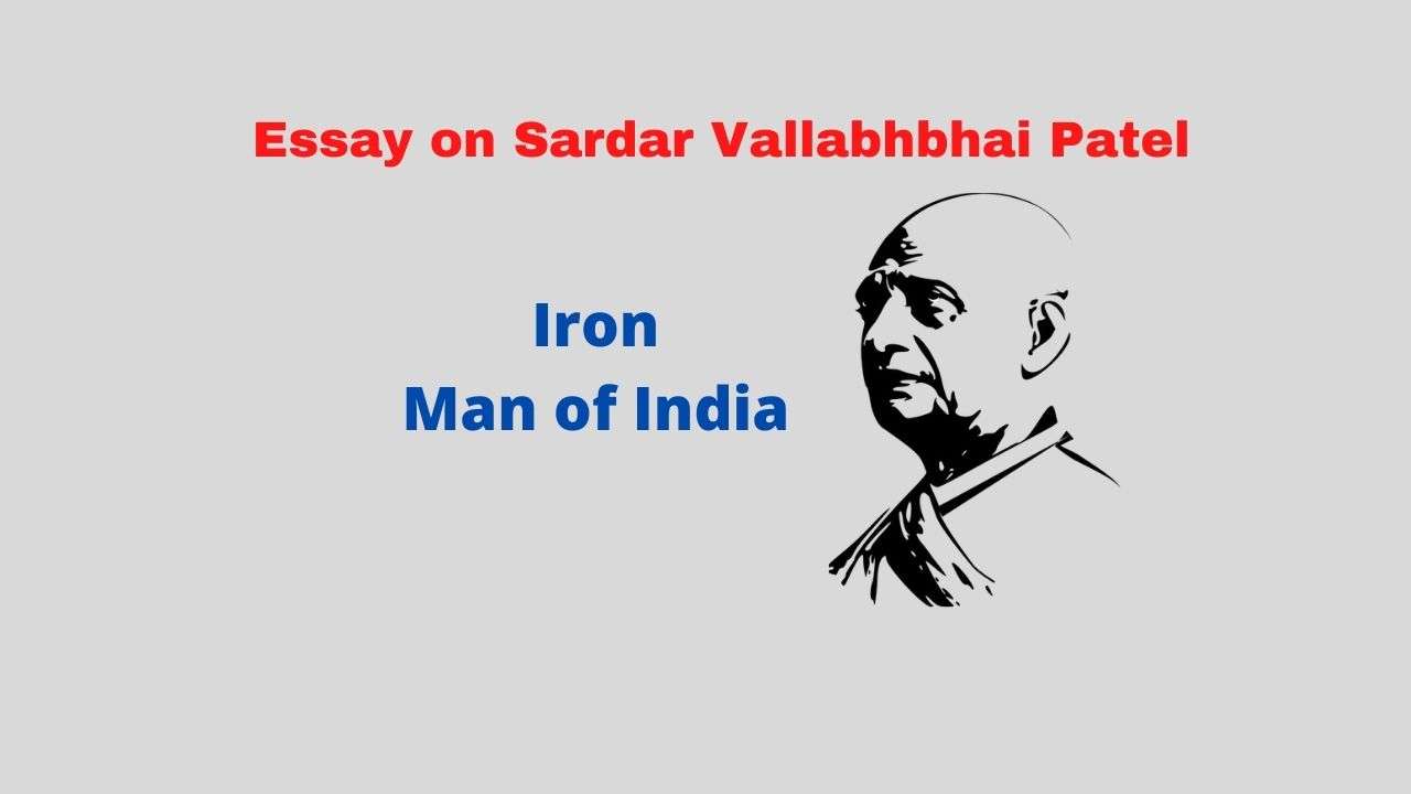 sardar vallabhbhai patel essay in english pdf