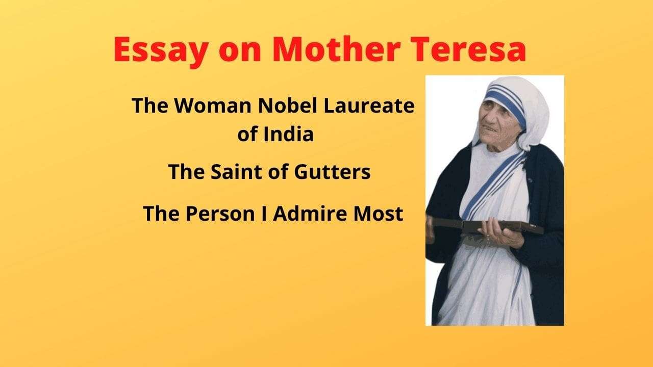mother teresa essay in english 500 words