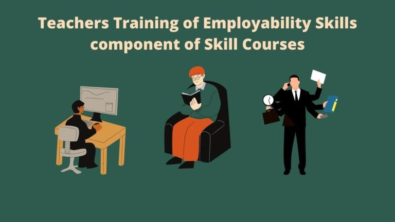 Teachers Training of Employability Skills component of Skill Courses