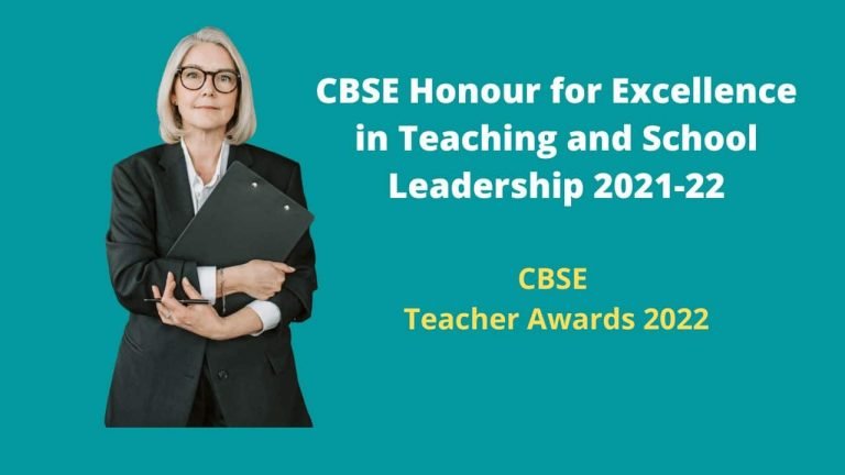 CBSE Honour for Excellence in Teaching and School Leadership
