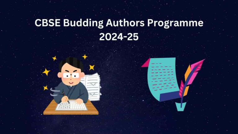 CBSE Budding Authors Programme 2024-25