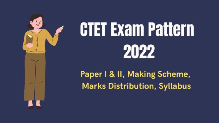 CTET Exam Pattern 2022