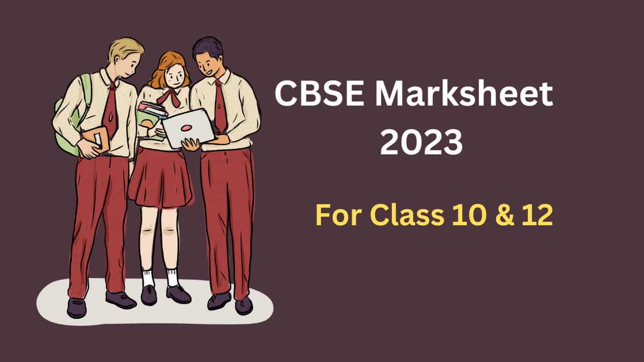 CBSE Marksheet 2023