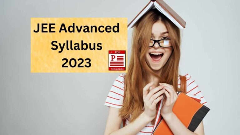 jee advanced syllabus 2023