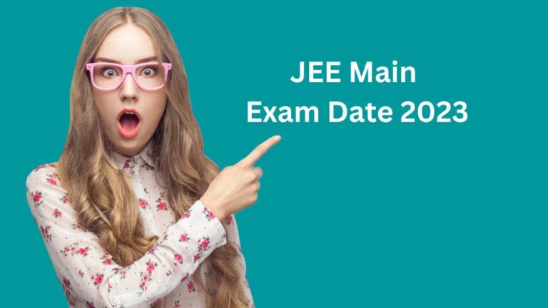 JEE Main Exam Date 2023