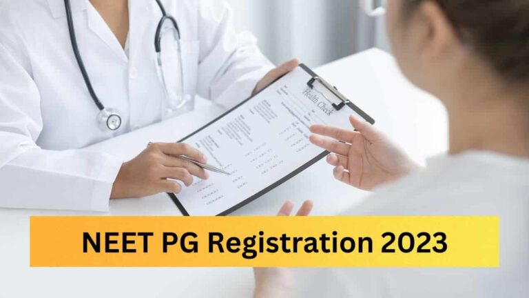 NEET PG Registration 2023