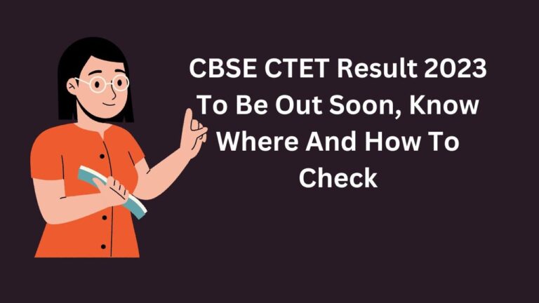 CBSE CTET Result 2023