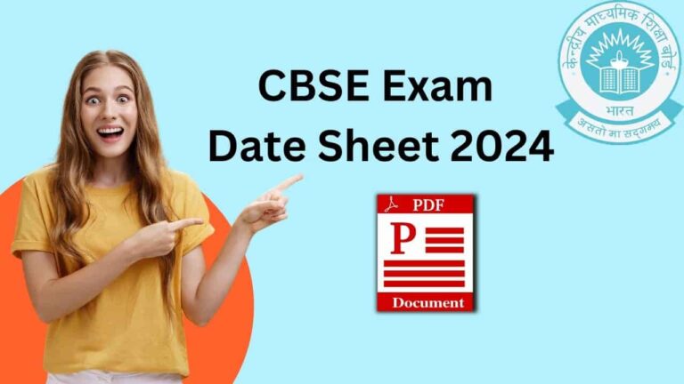 CBSE Exam Date Sheet 2024