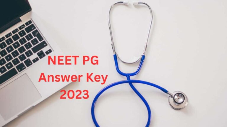 NEET PG Answer Key 2023