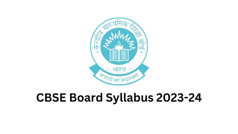 CBSE Board Syllabus 2023-24