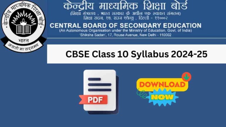 CBSE Class 10 Syllabus 2024-25