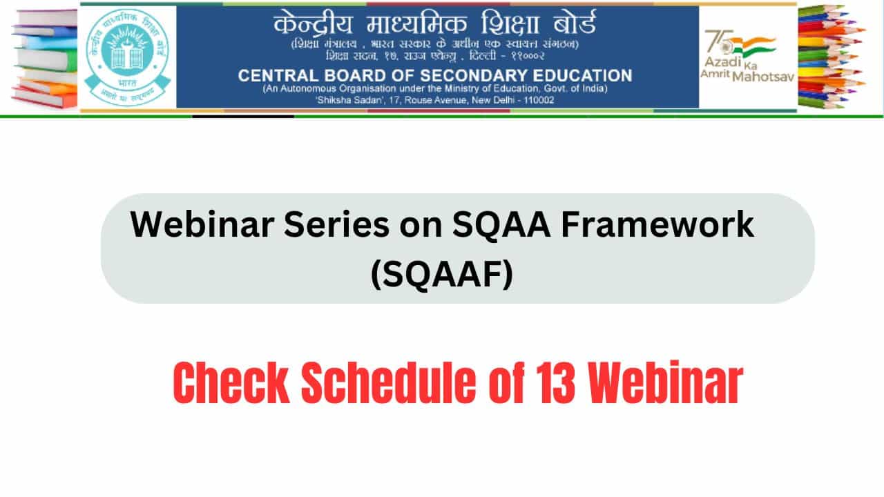 Webinar Series on SQAA Framework (SQAAF)