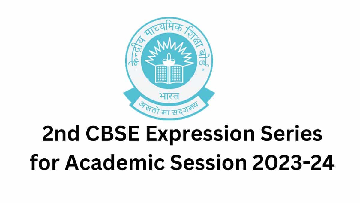 2nd CBSE Expression Series for Academic Session 2023-24