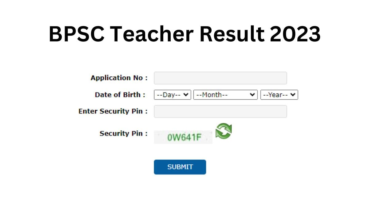 BPSC Teacher Result 2023