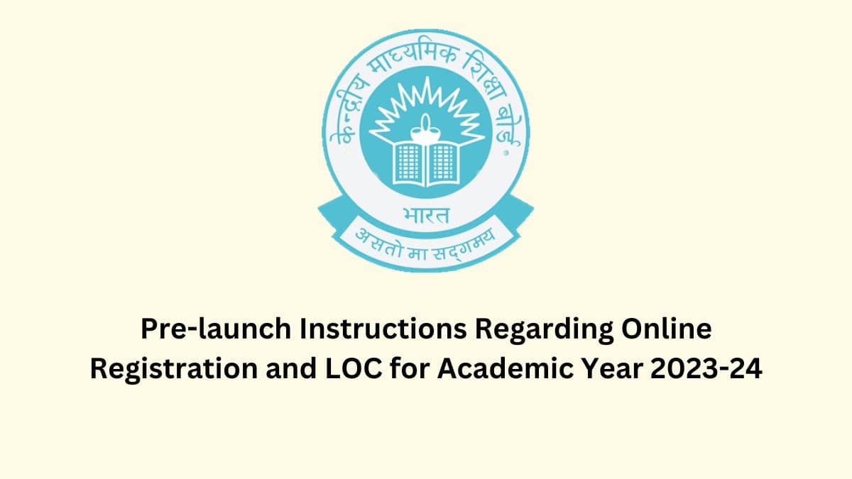 Pre-launch Instructions Regarding Online Registration and LOC for Academic Year 2023-24