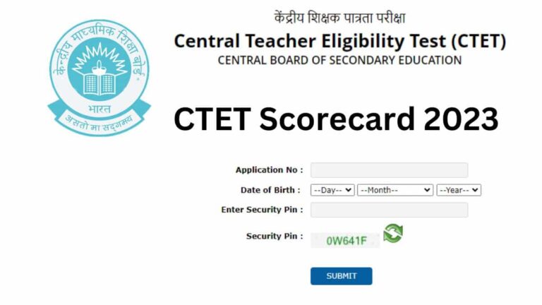 CTET Scorecard 2023