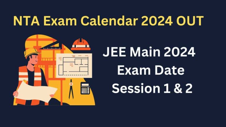 JEE Main 2024 Exam Date