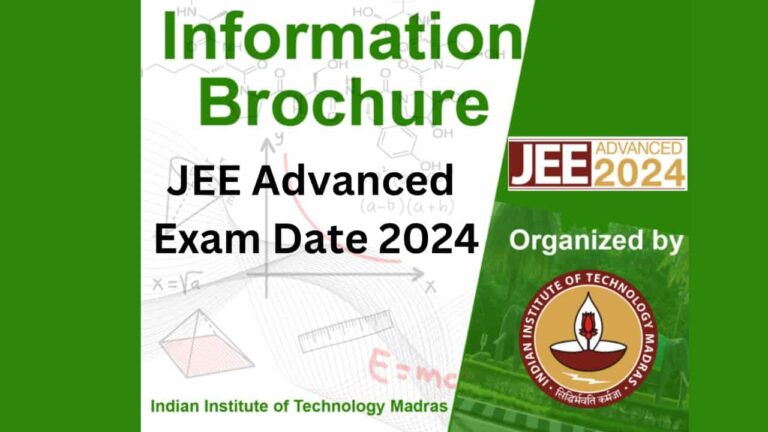 JEE Advanced Exam Date 2024