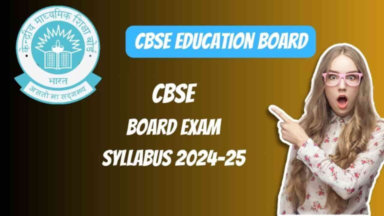 CBSE Board Exam Syllabus 2024-25