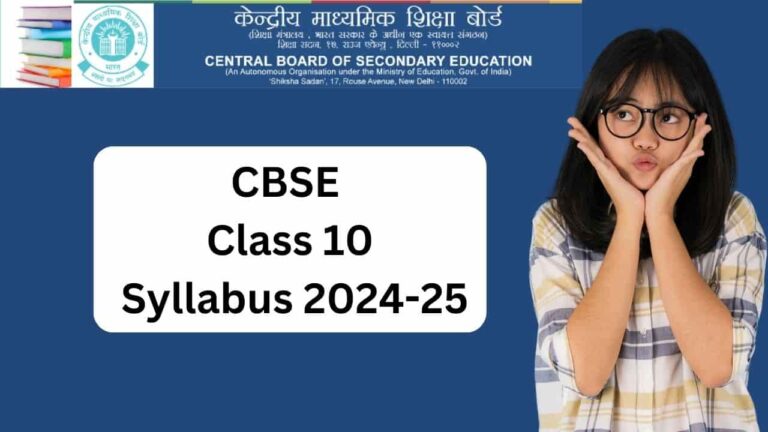 CBSE Class 10 Syllabus 2024-25