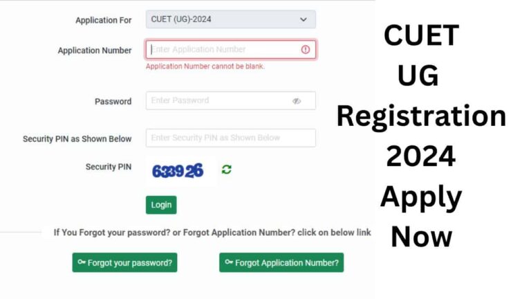 CUET UG Registration 2024