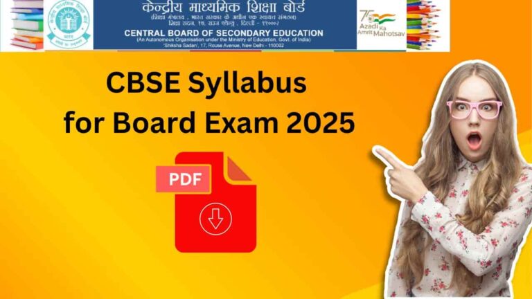 CBSE Syllabus for Board Exam 2025