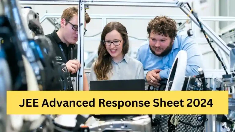 JEE Advanced Response Sheet 2024